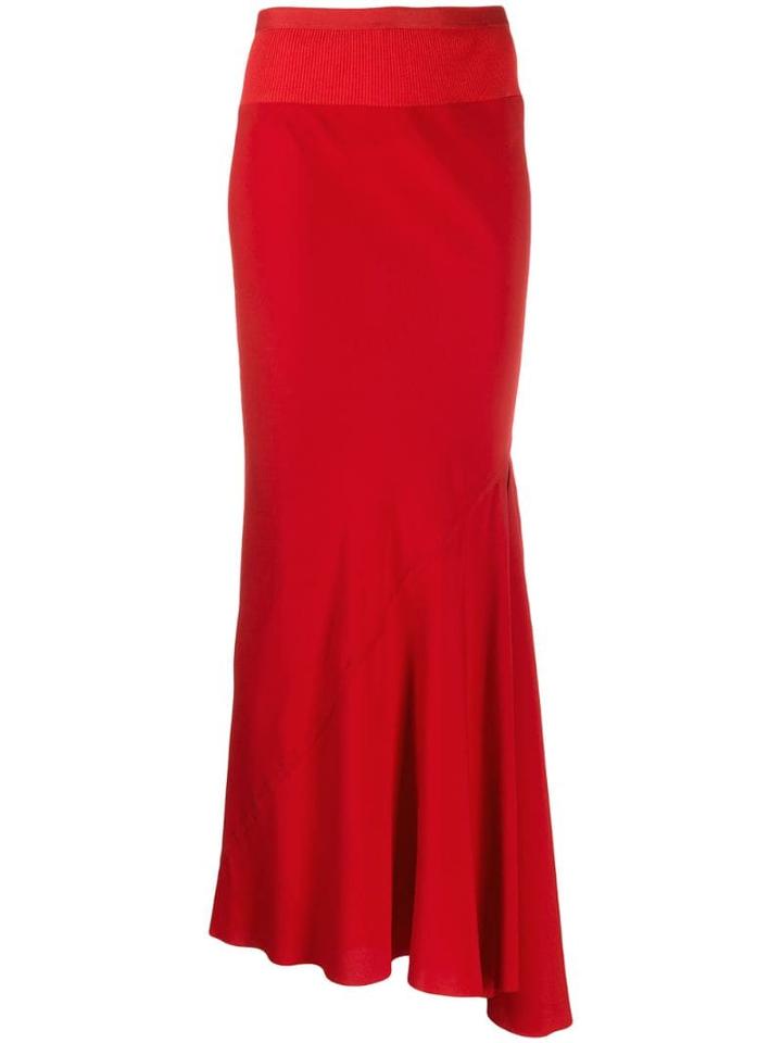 Rick Owens Full Skirt - Red