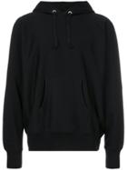Junya Watanabe Comme Des Garçons Man Drawstring Slogan Hoodie - Black