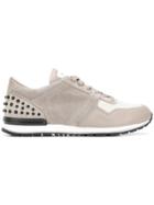 Tod's Panelled Lace-up Sneakers - Grey