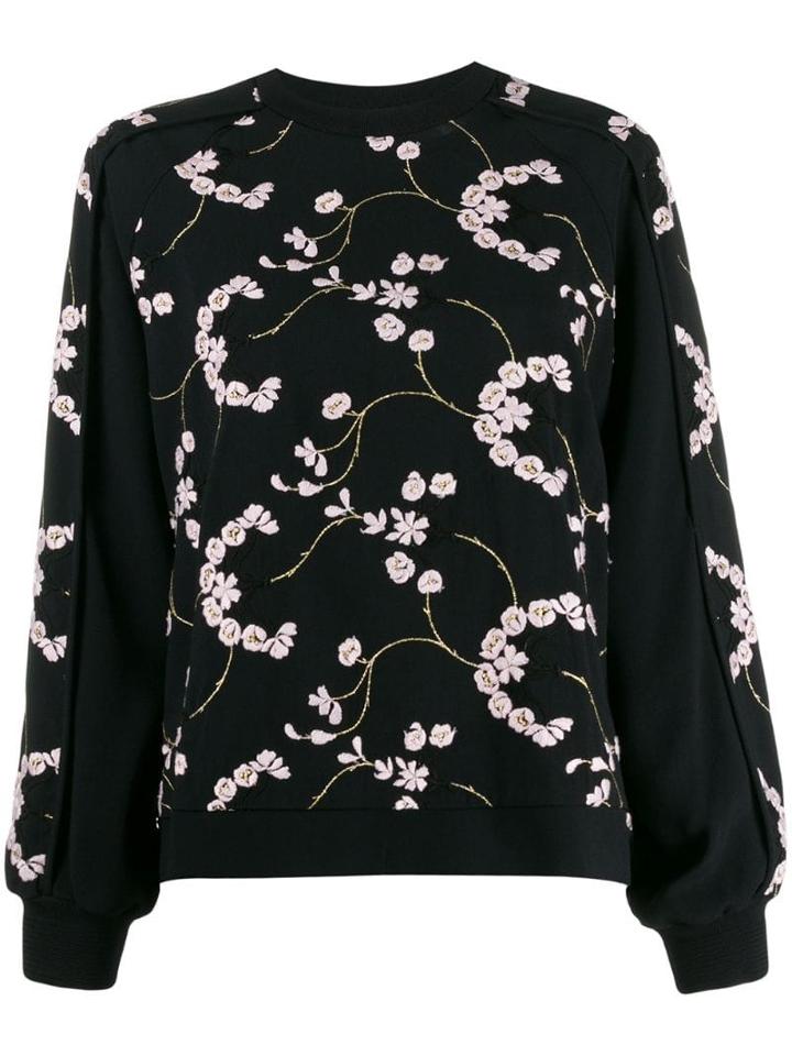 Giambattista Valli Floral Sweatshirt - Black