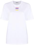 Msgm Oversize Branded T-shirt - White