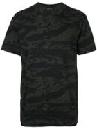 T By Alexander Wang Camouflage Print T-shirt, Men's, Size: Small, Green, Cotton