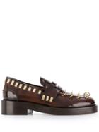 Marni Piercing Detail Loafers - Brown