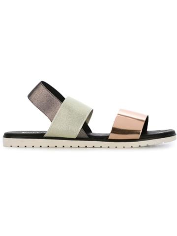 Studio Pollini Strappy Sandals, Women's, Size: 41, Grey, Polyamide/pvc/leather/rubber
