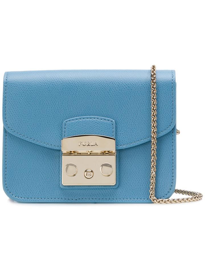 Furla Mini Metropolis Cross Body Bag - Blue