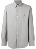 Polo Ralph Lauren Logo Embroidered Shirt, Men's, Size: Medium, Grey, Cotton