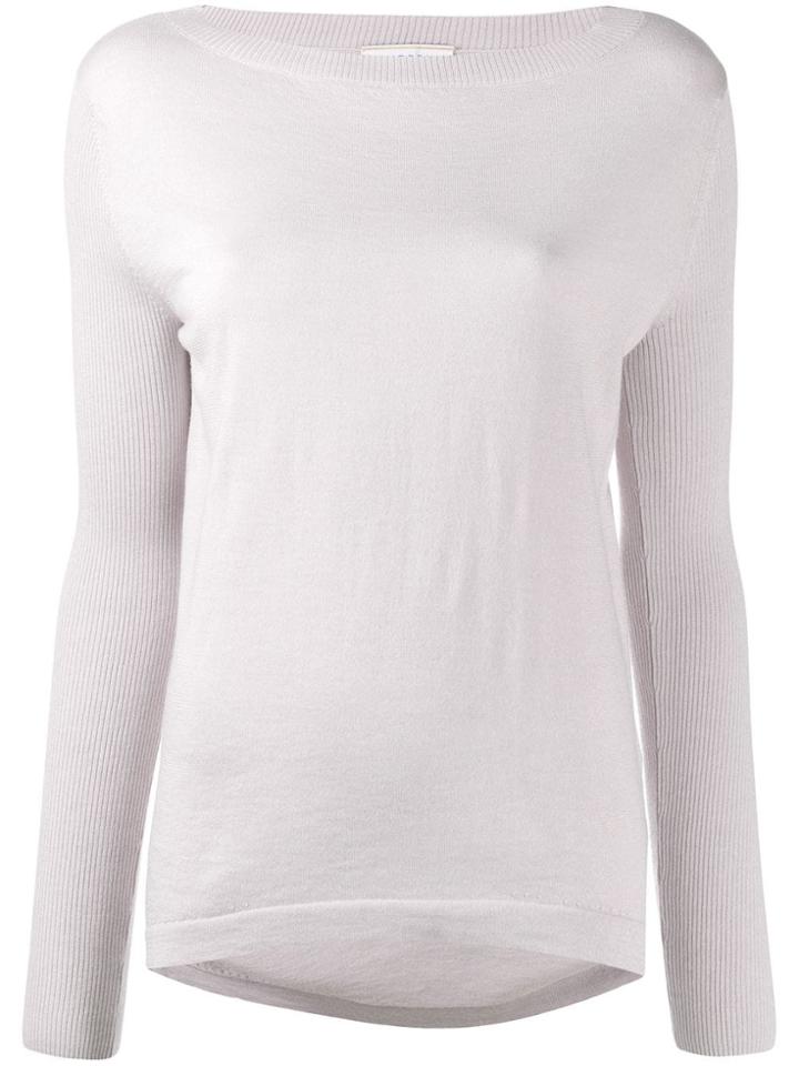 Snobby Sheep Long-sleeve Fitted Top - Grey