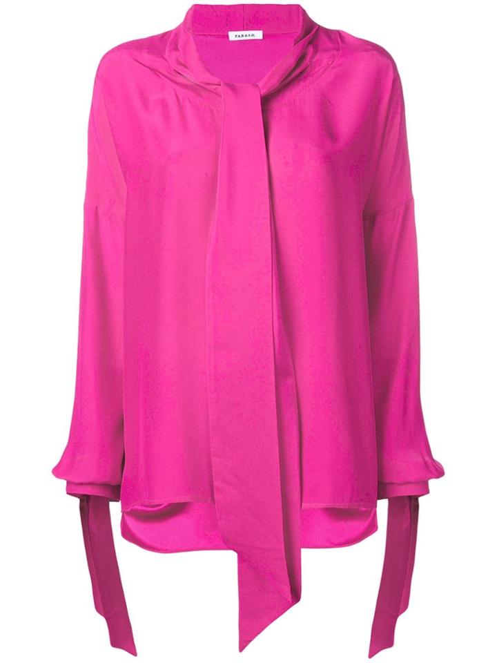 P.a.r.o.s.h. Tied Neck Blouse - Pink