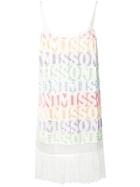 Missoni Mare Logo Tassel Dress - White