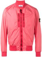 Stone Island Bomber Jacket, Men's, Size: Xxl, Pink/purple, Polyamide/polyurethane Resin/cotton