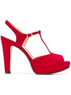 L'autre Chose T-bar Platform Sandals - Red