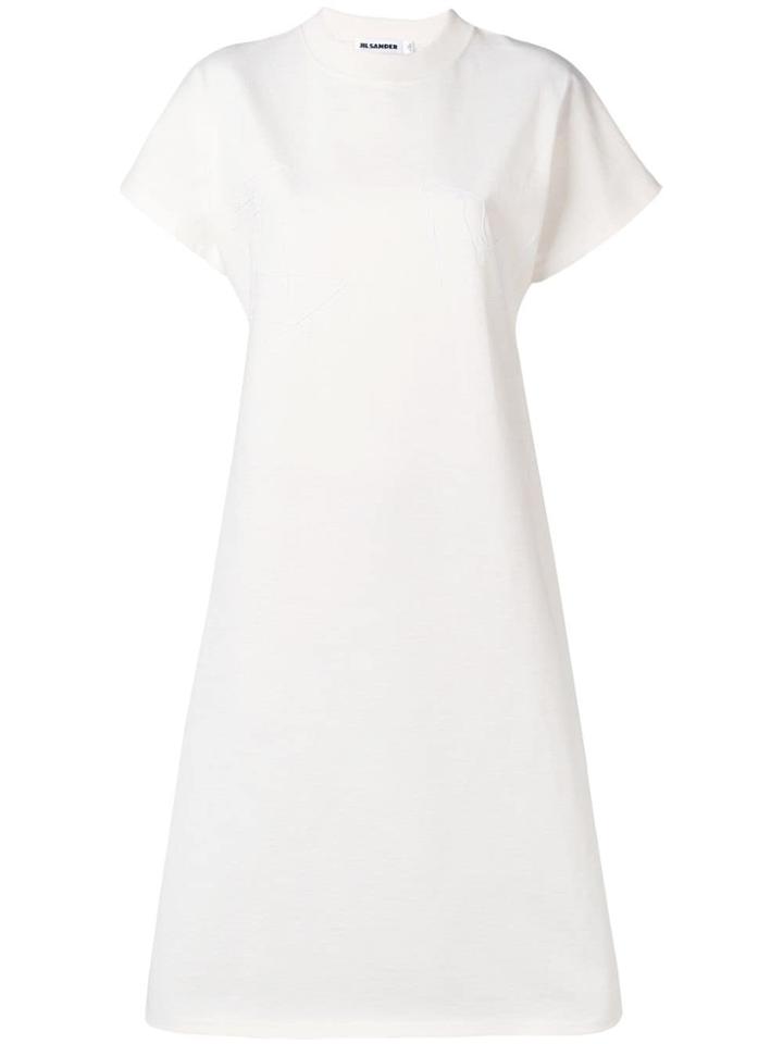Jil Sander Basic T-shirt Dress - White