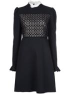 Giambattista Valli Longsleeved Dress, Women's, Size: 44, Black, Viscose/silk/cotton/polyester