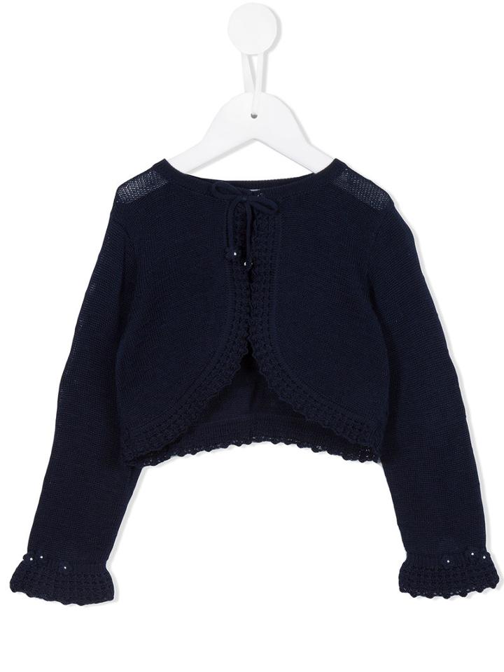 Familiar Lace-up Cardigan, Toddler Girl's, Size: 3 Yrs, Blue