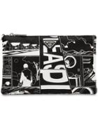 Prada Pop Art Clutch - Black