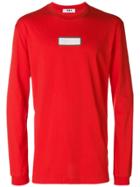 Msgm Colour-block Fitted Sweatshirt - Red