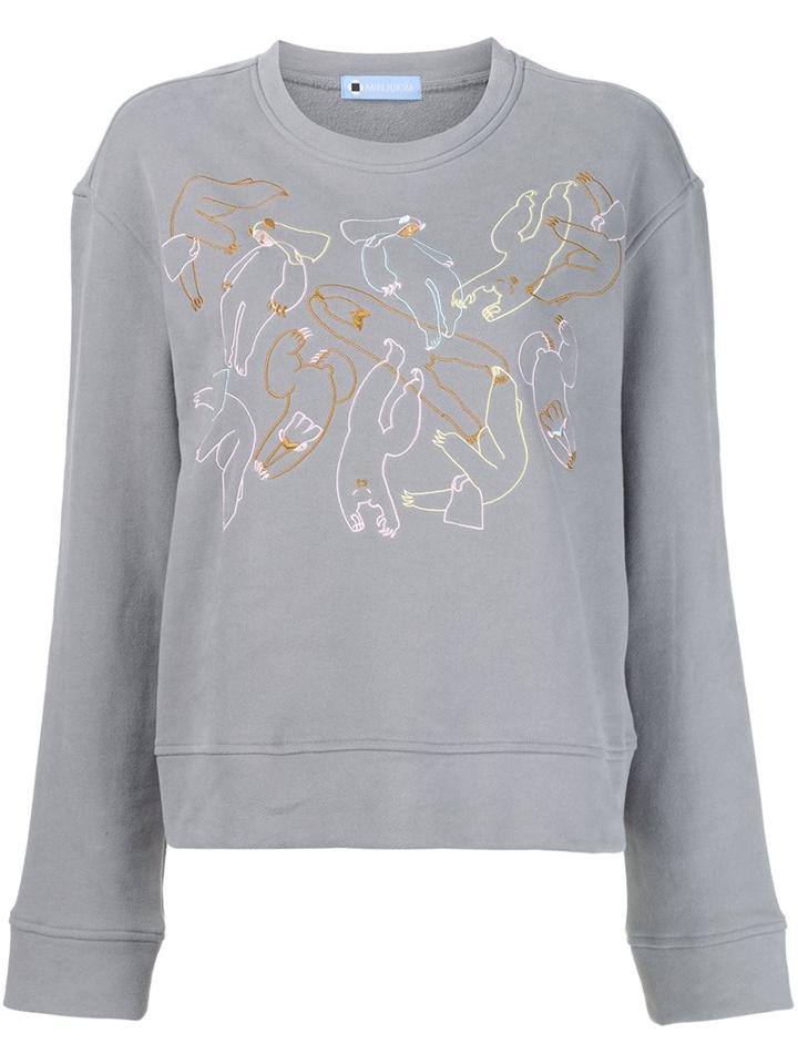 Minjukim Embroidered Detail Sweatshirt