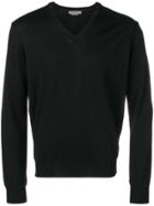 Corneliani V-neck Sweater - Black