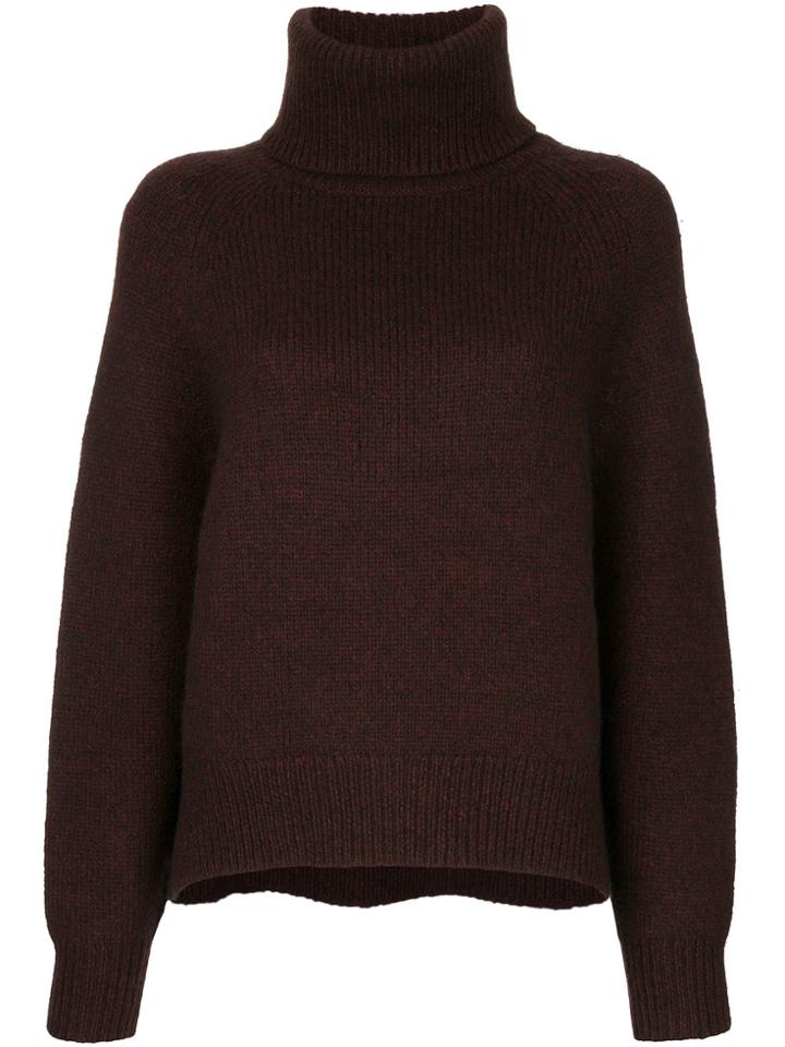 Nili Lotan Roll Neck Jumper - Red