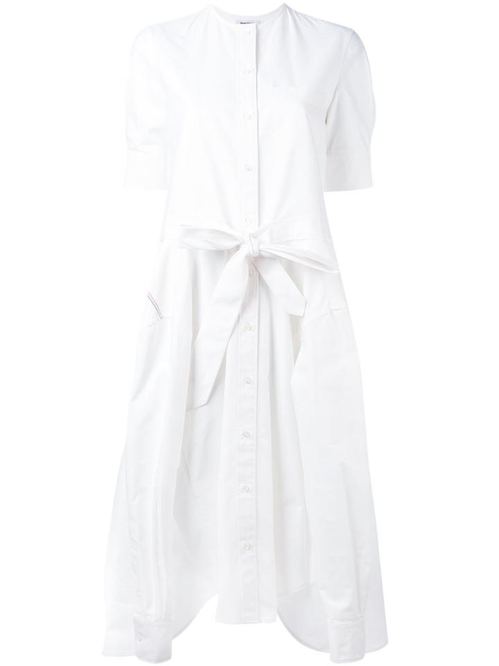 Thom Browne - Recycled Shirt Dress - Women - Cotton - 42, White, Cotton