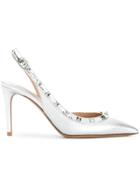 Valentino Valentino Garavani Rockstud Slingback Pumps - Metallic