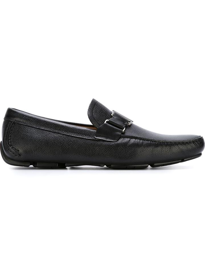 Salvatore Ferragamo Briar Loafers, Men's, Size: 12.5, Black, Leather/calf Leather