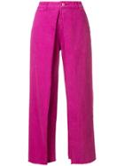 Aalto Layered Wide Leg Trousers - Pink & Purple