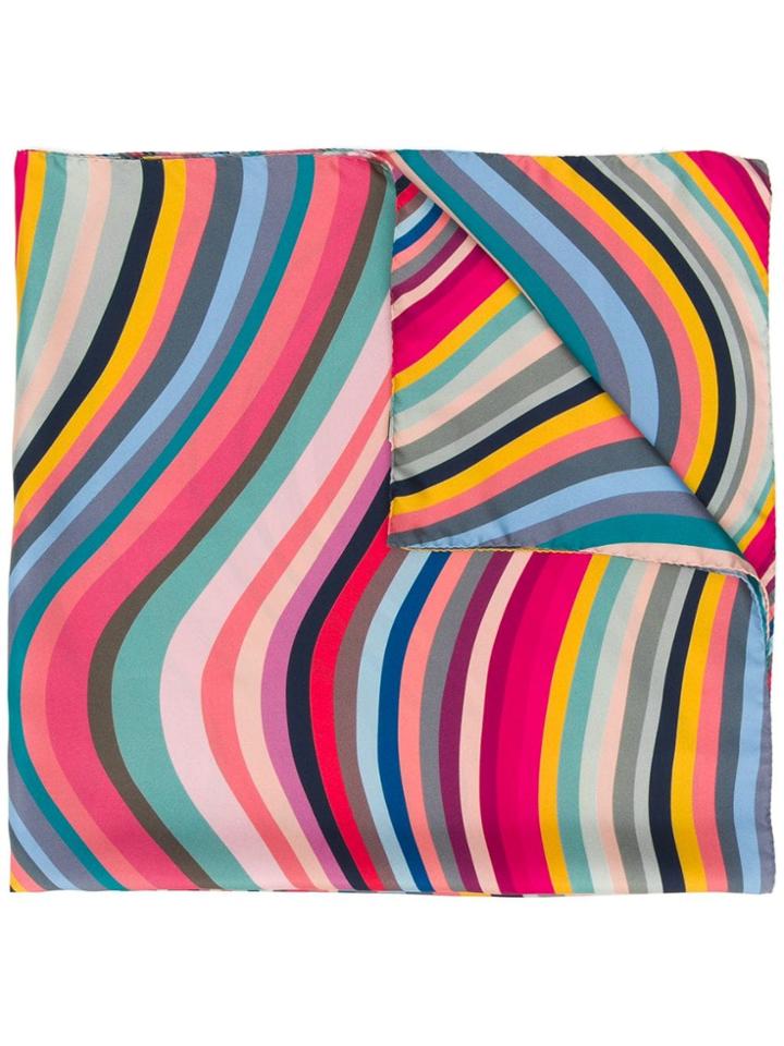 Paul Smith Double-sided Swirl Scarf - Pink