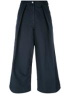 Dries Van Noten Cropped Trousers, Women's, Size: 36, Black, Cotton/linen/flax