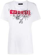 Diesel T-daria Logo Print T-shirt - White