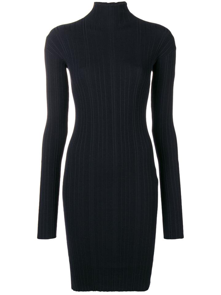 Lanvin Sweater Fitted Dress - Blue