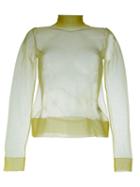 Emilio Pucci See-through Top, Women's, Size: Small, Yellow/orange, Polyamide