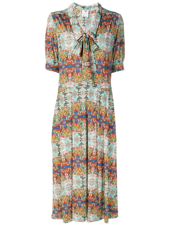 Ultràchic Pleated Dress - Brown