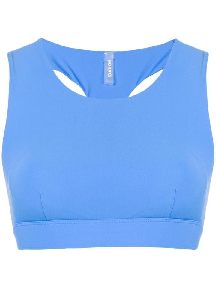 No Ka' Oi Sports Cropped Top - Blue