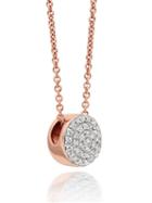 Monica Vinader Fiji Button Diamond Necklace - Metallic