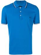 Fay Stripe Trim Polo Shirt - Blue