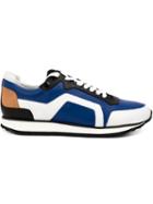 Pierre Hardy Track Sneakers, Men's, Size: 41, Blue, Calf Leather/leather/rubber