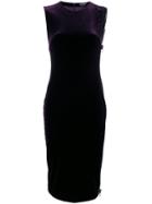 Tom Ford Velvet Side Zip Dress - Pink & Purple