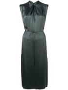 Vince Twisted Neck Dress - Grey