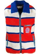 Marni Striped Fleece Gilet - Blue