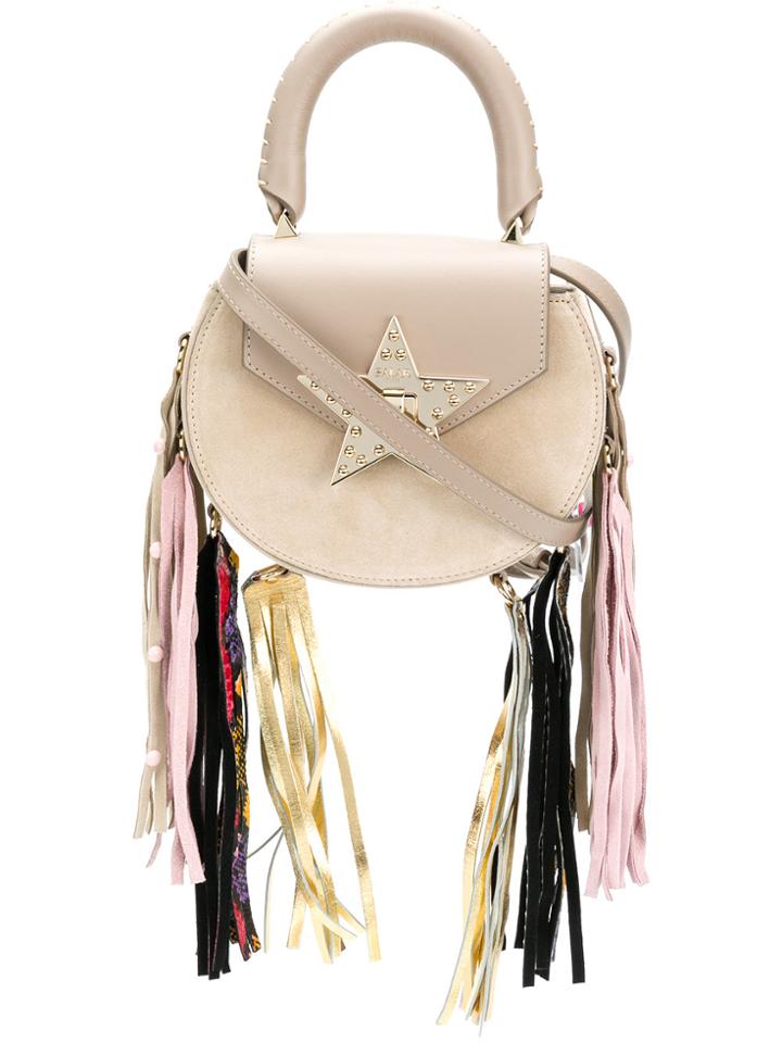 Salar Mini Fringe Elvis Bag - Nude & Neutrals
