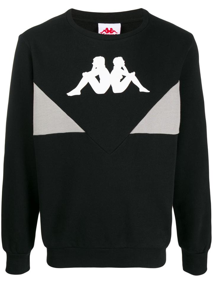 Kappa Logo Print Sweatshirt - Black