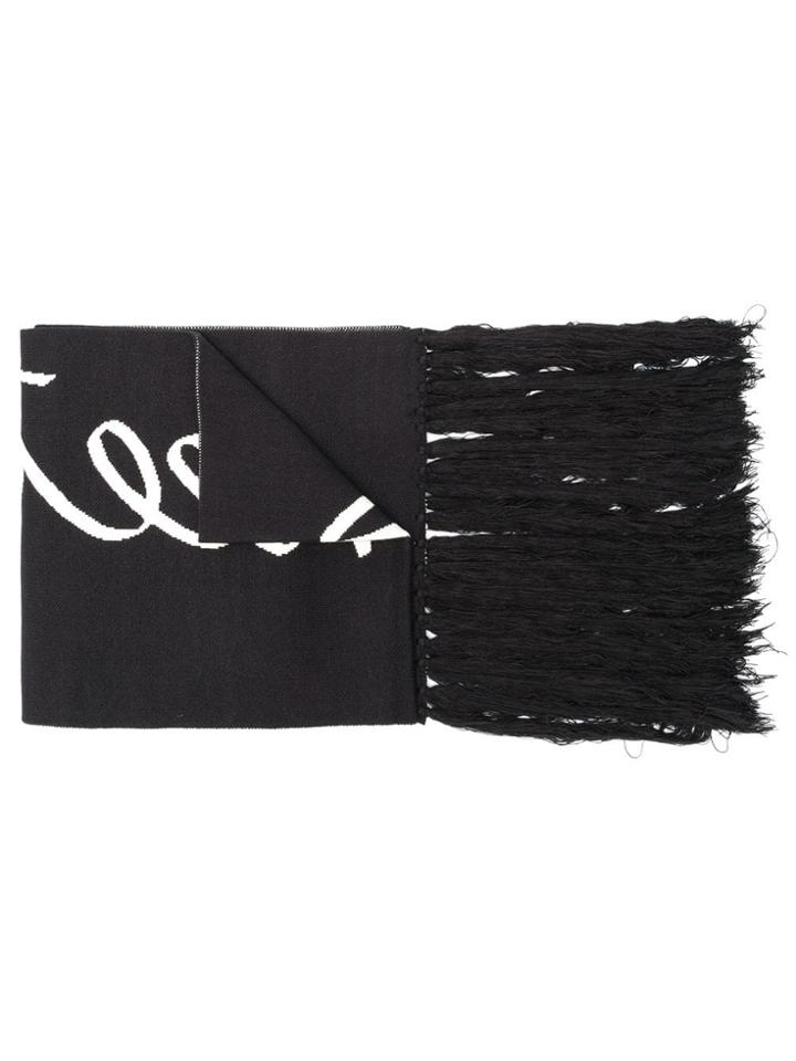 Y-3 Printed Scarf - Black