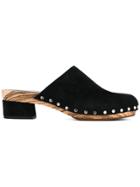 Proenza Schouler Stud Trim Clogs - Black