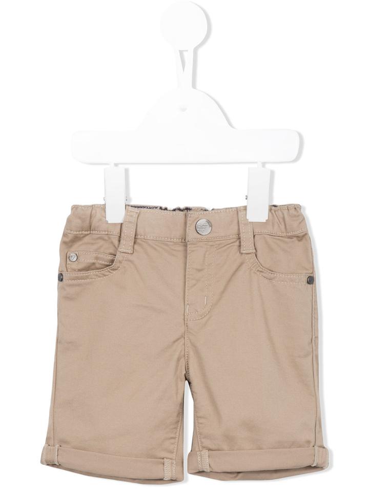 Armani Junior Bermuda Shorts, Infant Boy's, Size: 9 Mth, Brown