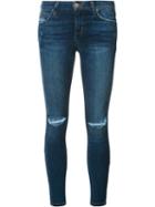Joe's Jeans Distressed Skinny Jeans, Women's, Size: 25, Blue, Cotton/polyester/spandex/elastane/tencel