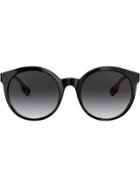 Burberry Eyewear Round Shape Sunglasses - Black