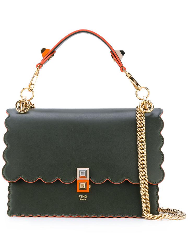 Fendi - Kan I Tote - Women - Calf Leather/metal - One Size, Grey, Calf Leather/metal