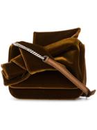 No21 Front Bow Shoulder Bag - Brown