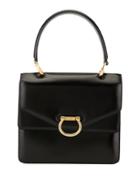 Céline Pre-owned Logo Door Knocker Double Flap Tote - Black